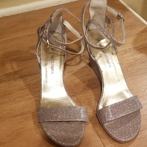 Stuart Weitzman sparkle wedge heels! - Picture 4 of 8
